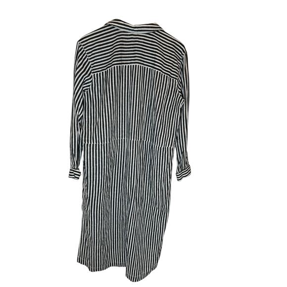 FREE PEOPLE Faded In The Morning Striped Linen Blend Shirt Dress SM - Picture 5 of 12